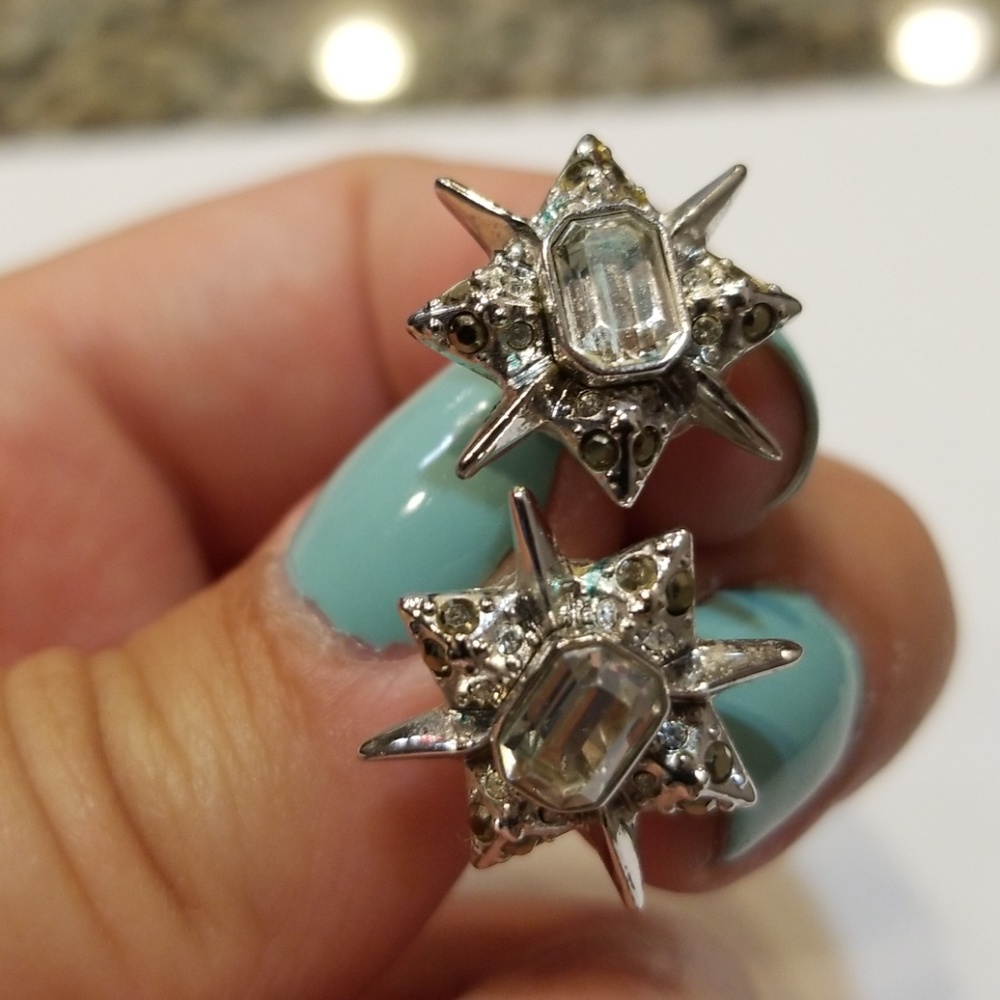 Swarovski Crystal Silver Earrings